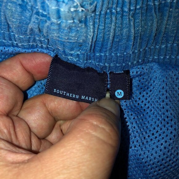 SOUTHERN MARSH Shoals Seawash Elastic Waist Swim Trunk Sz M - Picture 10 of 11